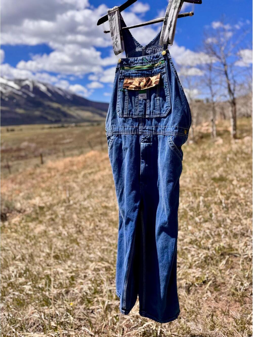 Upcycled Wildlife Ranger Carpenter Liberty Overalls (36x32)